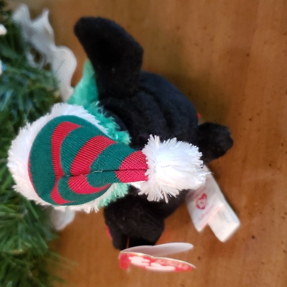 🎅 Vintage TY Jingles Beanies 'Toboggan' Penguin 2004 with tags - Picture 3 of 12
